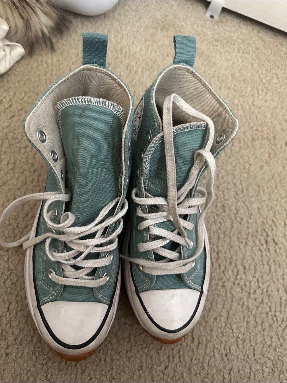 Converse Women’s High-Top Platform Sneakers in Seafoam Green